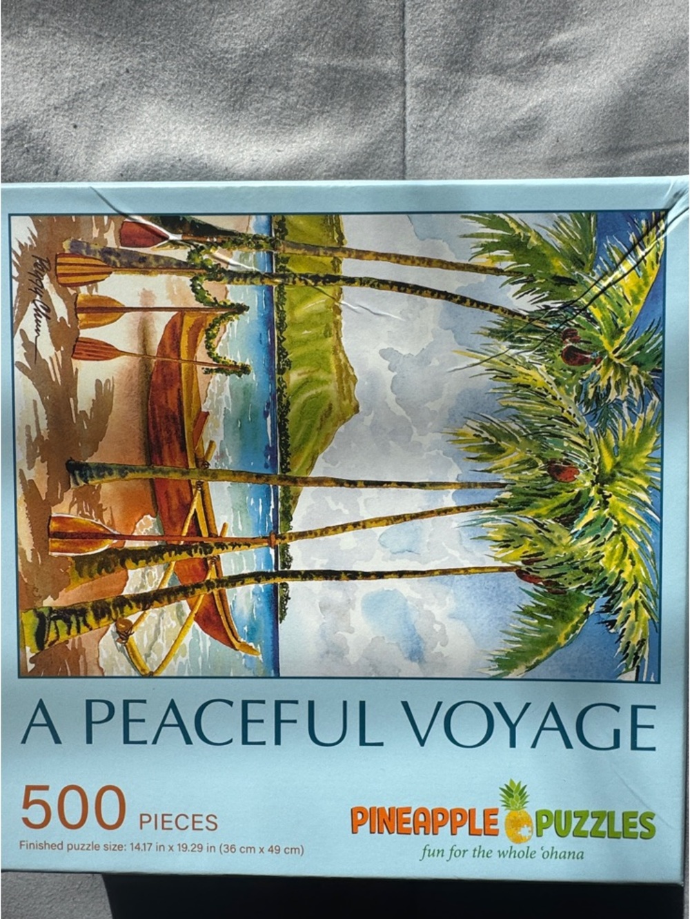 "A Peaceful Voyage" 500-Piece Jigsaw Puzzle - Blue